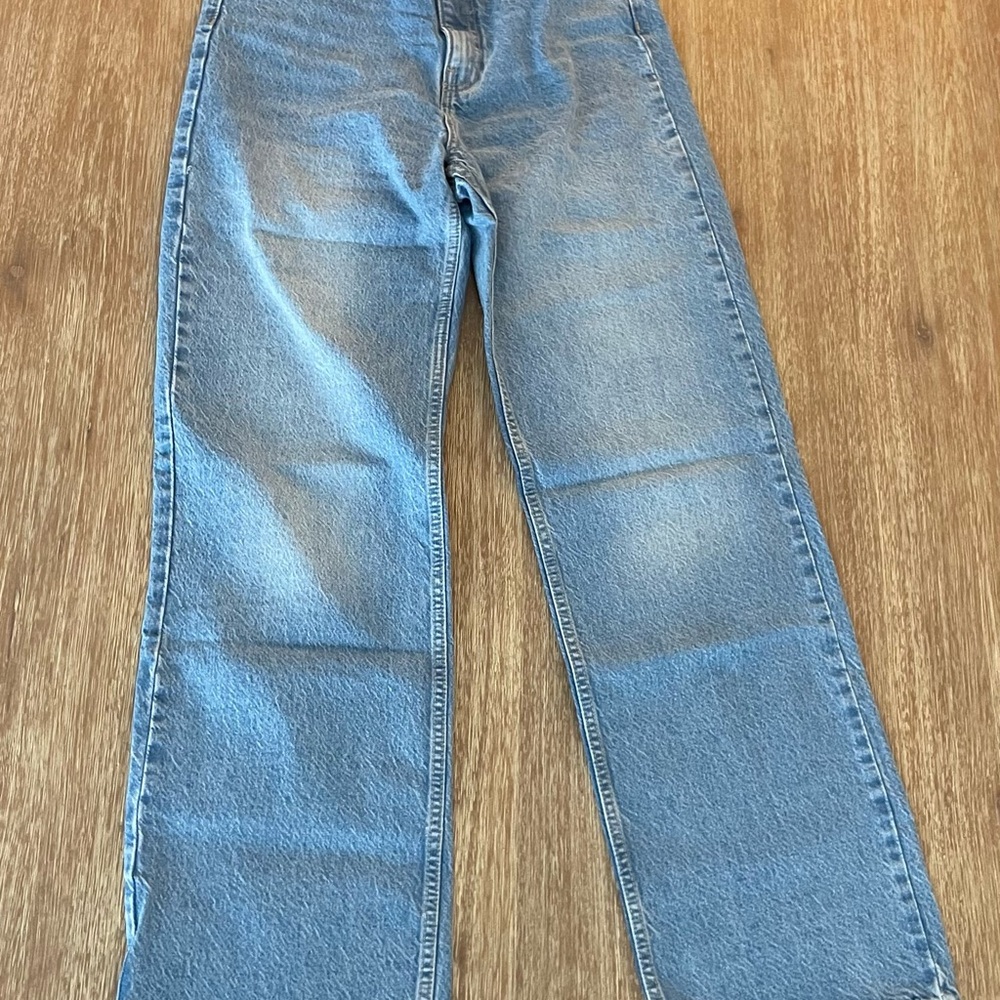 Zara Medium Wash Straight Leg Jeans